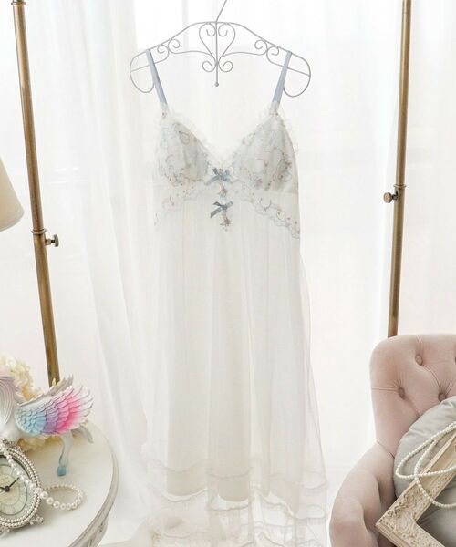 Risa Magli / リサマリ その他インナー・ルームウェア | アントーニア カップ付マキシワンピース（ホワイト(001)）