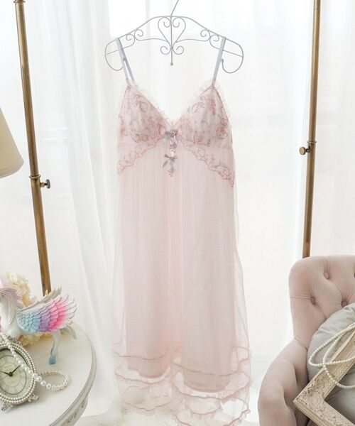 Risa Magli / リサマリ その他インナー・ルームウェア | アントーニア カップ付マキシワンピース（ピンク(071)）