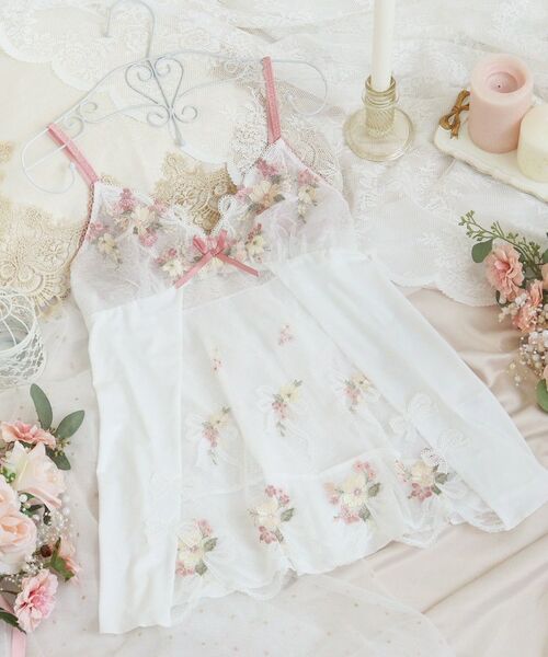 Risa Magli / リサマリ その他インナー・ルームウェア | ダニエラ キャミソール（ホワイト(001)）