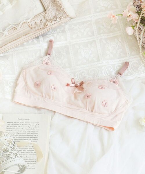 Risa Magli / リサマリ ブラ | ラーレ おやすみブラ (M-L)（ピンク(071)）