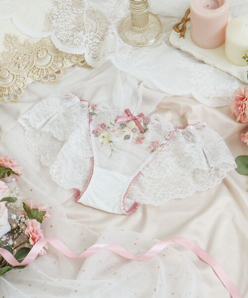 Risa Magli / リサマリ ショーツ | ダニエラ レースショーツ（ホワイト(001)）