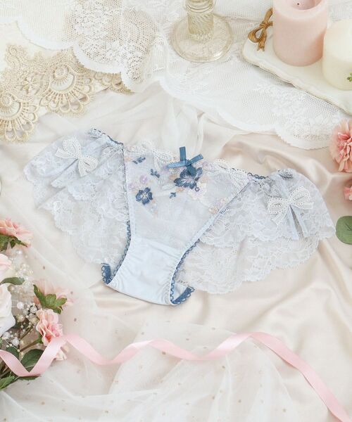 Risa Magli / リサマリ ショーツ | ダニエラ レースショーツ（ブルー(092)）