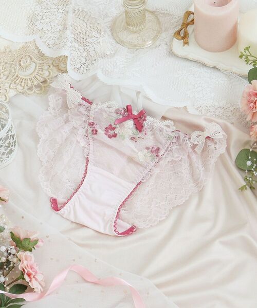 Risa Magli / リサマリ ショーツ | ダニエラ リボンショーツ（ピンク(071)）