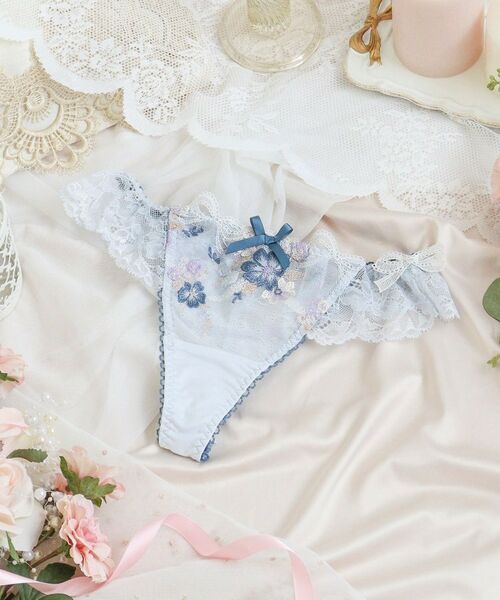 Risa Magli / リサマリ ショーツ | ダニエラ Tバック（ブルー(092)）