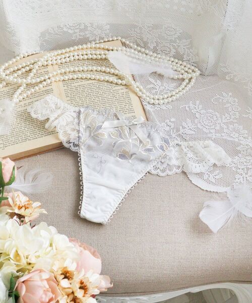 Risa Magli / リサマリ ショーツ | リーゼル Tバック（アイボリー(004)）