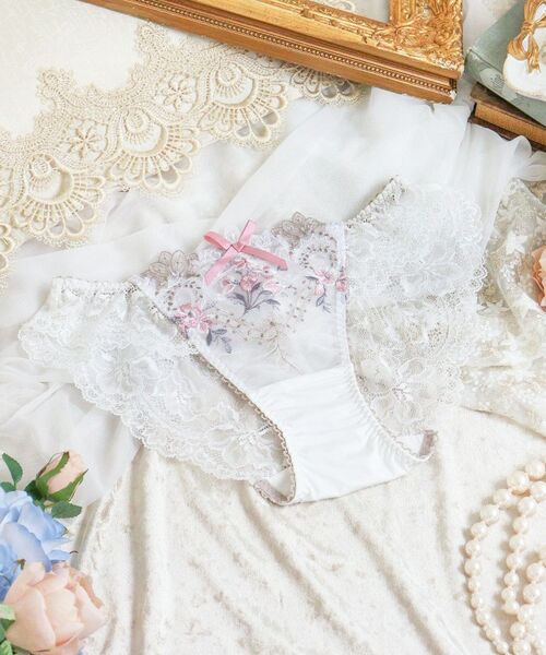 Risa Magli / リサマリ ショーツ | アリーシャ レースショーツ（ホワイト(001)）