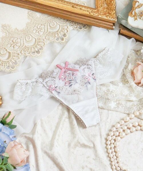 Risa Magli / リサマリ ショーツ | アリーシャ Tバック（ホワイト(001)）