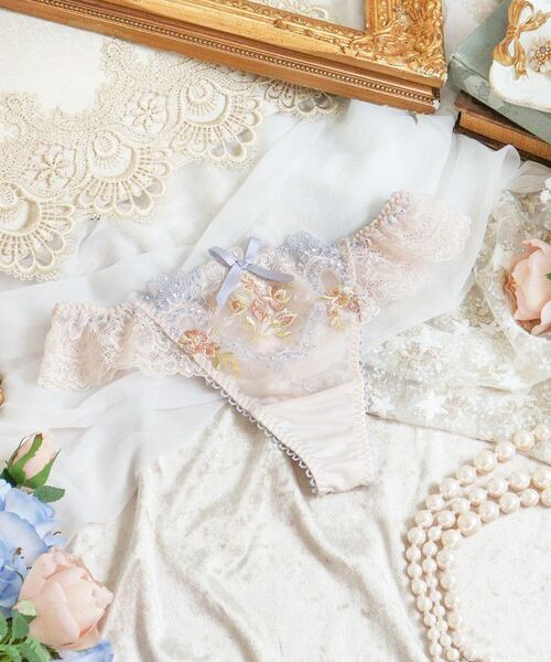 Risa Magli / リサマリ ショーツ | アリーシャ Tバック（ピンクベージュ(053)）