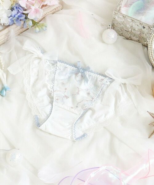 Risa Magli / リサマリ ショーツ | アントーニア リボンショーツ（ホワイト(001)）