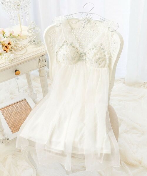 Risa Magli / リサマリ その他インナー・ルームウェア | フェナ カップ付ワンピース（ホワイト(001)）