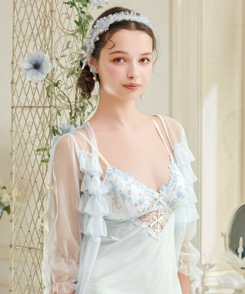 Risa Magli / リサマリ その他インナー・ルームウェア | フェナ カップ付キャミソール（サックスブルー(090)）