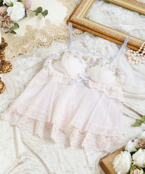 Risa Magli / リサマリ その他インナー・ルームウェア | マルレーン カップ付キャミソール（ピンク(071)）