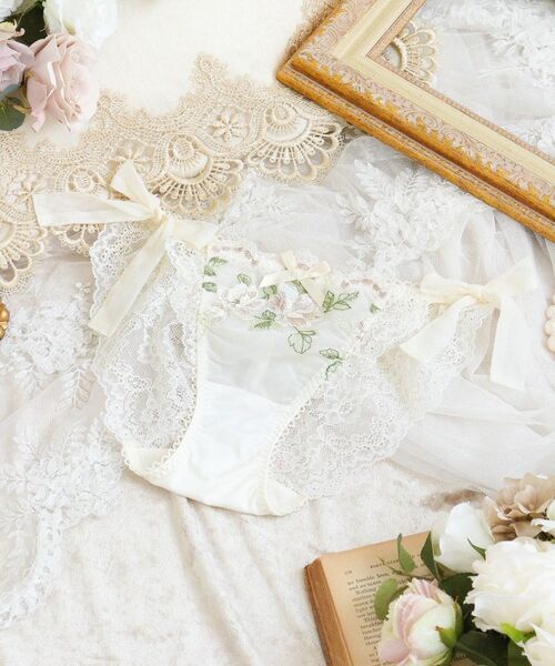 Risa Magli / リサマリ ショーツ | マルレーン リボンショーツ（クリーム(054)）