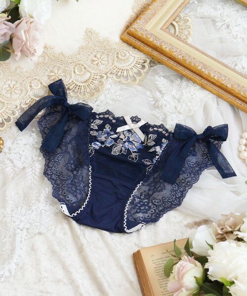 Risa Magli / リサマリ ショーツ | マルレーン リボンショーツ（ネイビー(094)）