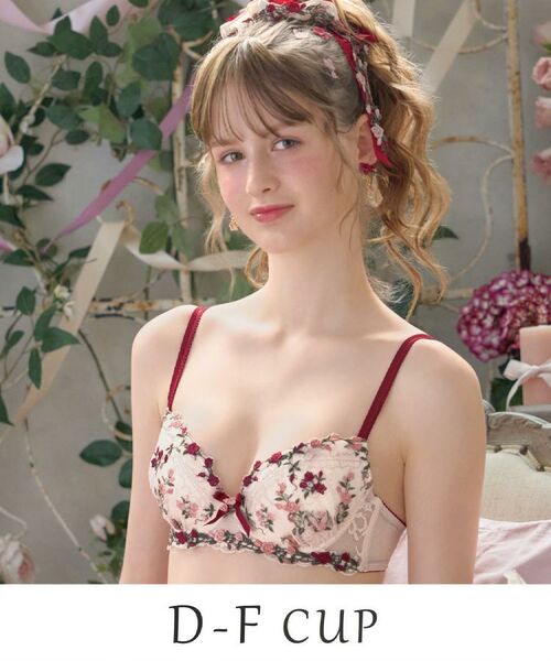 Risa Magli / リサマリ ブラ | エステル ブラジャー （D－F） ＜Sweet Rich（スウィートリッチ）＞（レッド(062)）