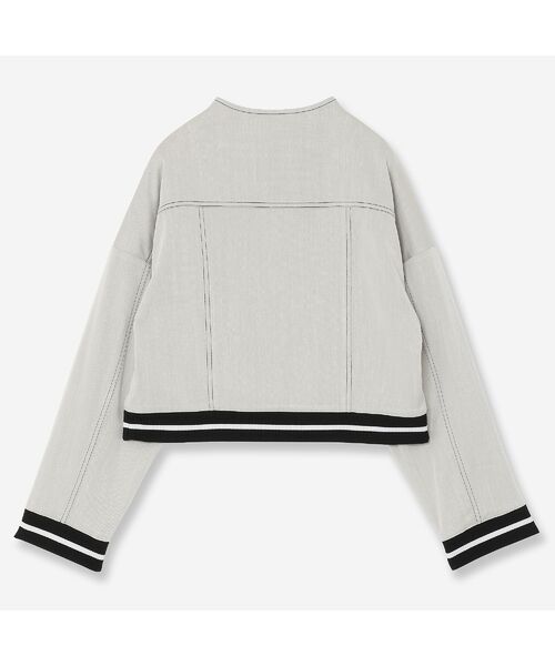 R-ISM / リズム ブルゾン | 【セットアップ対応】ノーカラーデニムブルゾン | 詳細1