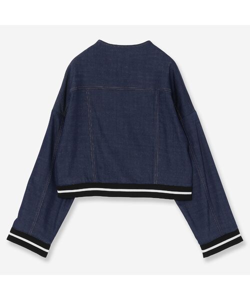R-ISM / リズム ブルゾン | 【セットアップ対応】ノーカラーデニムブルゾン | 詳細4