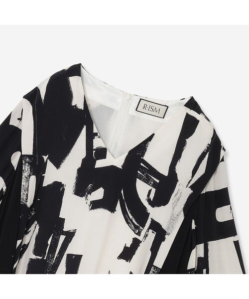 R-ISM / リズム ミニ丈・ひざ丈ワンピース | 【洗える】アートプリントワンピース | 詳細2