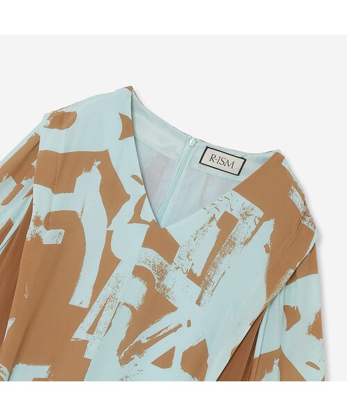 R-ISM / リズム ミニ丈・ひざ丈ワンピース | 【洗える】アートプリントワンピース | 詳細5