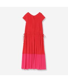 R-ISM / リズム ミニ丈・ひざ丈ワンピース | 【洗える】ブロックギャザーワンピース