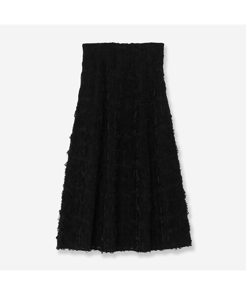 R-ISM/リズム 【洗える】ロングヘアージャカードスカート ブラック 2