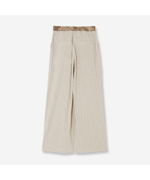 R-ISM / リズム その他パンツ | 【洗える・S/M/Lサイズあり】リネンストレッチワイドパンツ | 詳細1