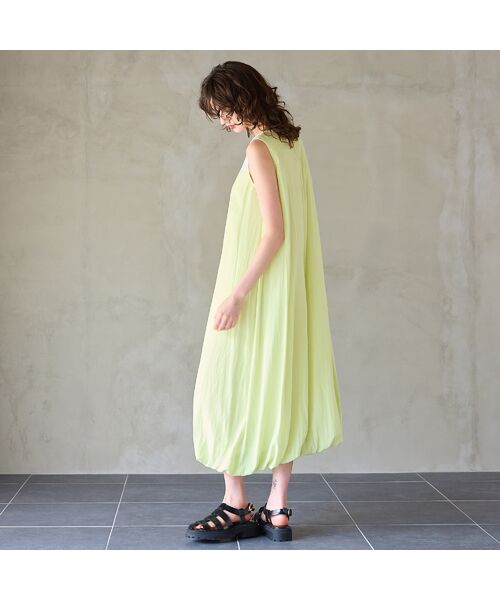R-ISM / リズム ミニ丈・ひざ丈ワンピース | 【撥水・接触冷感・速乾・UVカット】バルーンヘムワンピース | 詳細8