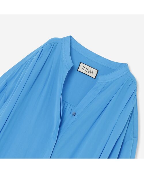 R-ISM / リズム ミニ丈・ひざ丈ワンピース | 【吸湿速乾】バンドカラーシャツワンピース | 詳細8