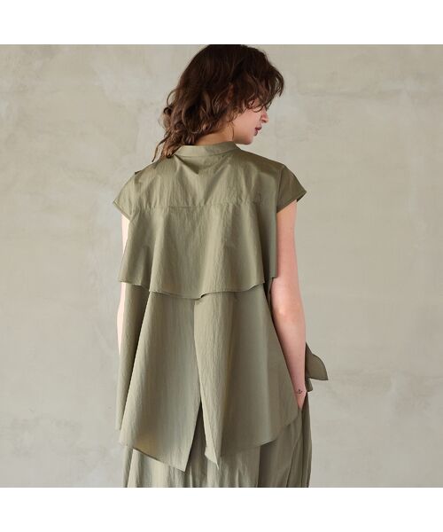R-ISM / リズム シャツ・ブラウス | 【セットアップ対応】【撥水加工・接触冷感】バックフリルイージーブラウス | 詳細8