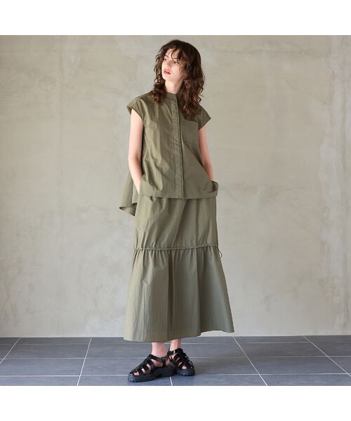 R-ISM / リズム シャツ・ブラウス | 【セットアップ対応】【撥水加工・接触冷感】バックフリルイージーブラウス | 詳細9