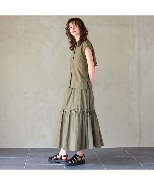 R-ISM / リズム シャツ・ブラウス | 【セットアップ対応】【撥水加工・接触冷感】バックフリルイージーブラウス | 詳細11