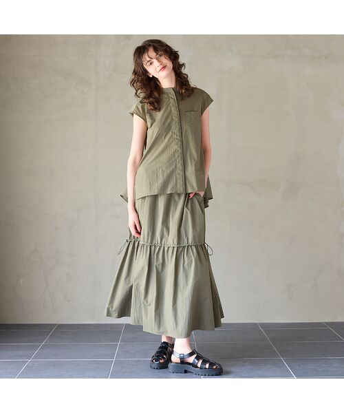 R-ISM / リズム ミニ・ひざ丈スカート | 【セットアップ対応】【撥水加工・接触冷感】イージーフレアスカート | 詳細11