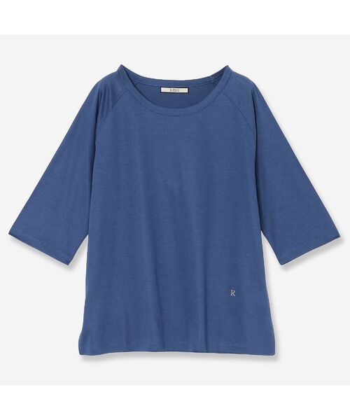 R-ISM/リズム 【接触冷感】コットンブレンドラグランTシャツ ブルー 4 R-ISM/リズム 【接触冷感】コットンブレンドラグランTシャツ ブルー 4