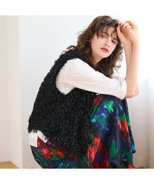 R-ISM / リズム ベスト | 【洗える】フェザーニットファンシーベスト | 詳細6