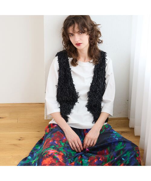 R-ISM / リズム ベスト | 【洗える】フェザーニットファンシーベスト | 詳細9