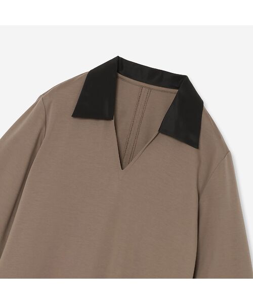 R-ISM / リズム ミニ丈・ひざ丈ワンピース | 【接触冷感・UVカット】ポロ襟ジャージーワンピース | 詳細1