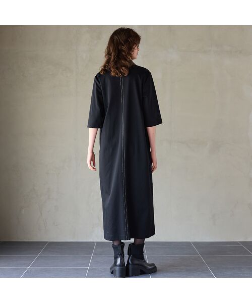 R-ISM / リズム ミニ丈・ひざ丈ワンピース | 【接触冷感・UVカット】ポロ襟ジャージーワンピース | 詳細6