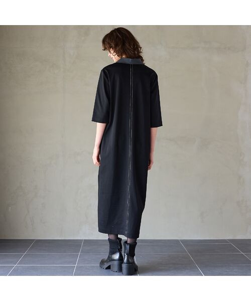 R-ISM / リズム ミニ丈・ひざ丈ワンピース | 【接触冷感・UVカット】ポロ襟ジャージーワンピース | 詳細7