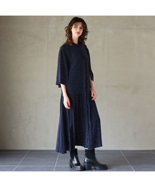 R-ISM / リズム ミニ丈・ひざ丈ワンピース | 【IMPORT PRINT】プリントシャツワンピース | 詳細3