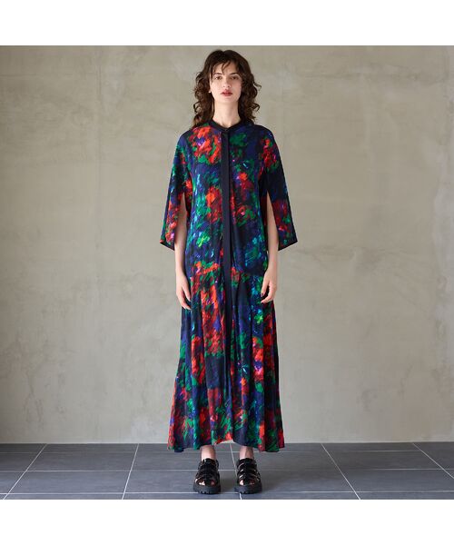 R-ISM / リズム ミニ丈・ひざ丈ワンピース | 【IMPORT PRINT】プリントシャツワンピース | 詳細8