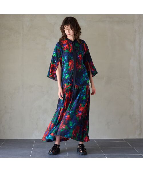 R-ISM / リズム ミニ丈・ひざ丈ワンピース | 【IMPORT PRINT】プリントシャツワンピース | 詳細9