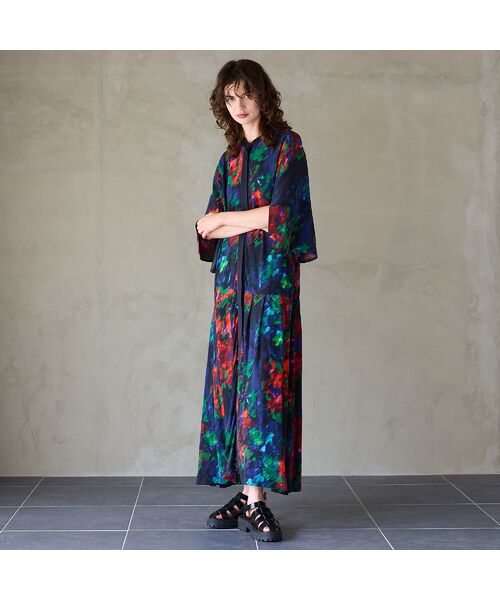 R-ISM / リズム ミニ丈・ひざ丈ワンピース | 【IMPORT PRINT】プリントシャツワンピース | 詳細11