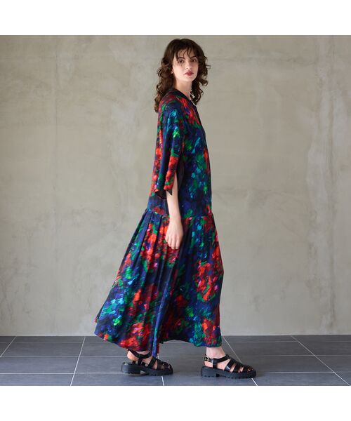 R-ISM / リズム ミニ丈・ひざ丈ワンピース | 【IMPORT PRINT】プリントシャツワンピース | 詳細14