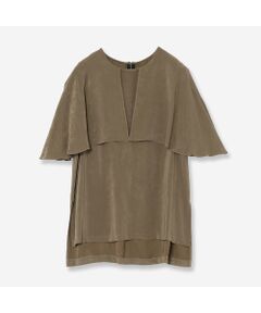 R-ISM / リズム シャツ・ブラウス | 【セットアップ対応・洗える】サテンピーチケープブラウス