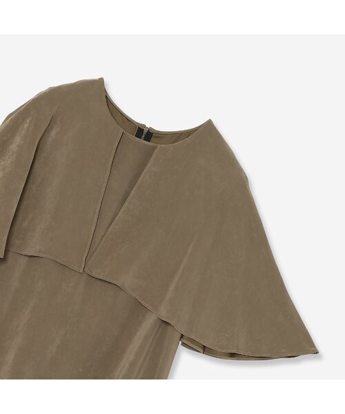R-ISM / リズム シャツ・ブラウス | 【セットアップ対応・洗える】サテンピーチケープブラウス | 詳細3