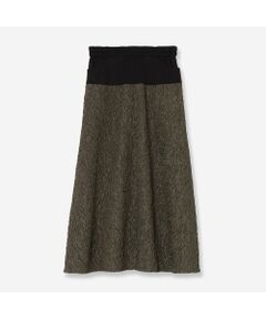 R-ISM / リズム ミニ・ひざ丈スカート | 【洗える・S/M/Lサイズあり】ジャージーコンビフクレジャカードスカート