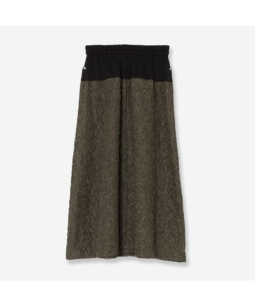 R-ISM / リズム ミニ・ひざ丈スカート | 【洗える・S/M/Lサイズあり】ジャージーコンビフクレジャカードスカート | 詳細9