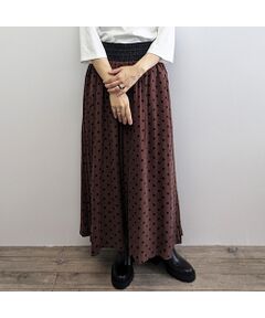 R-ISM / リズム ミニ・ひざ丈スカート | 【IMPORT PRINT】プリントキュロットスカート