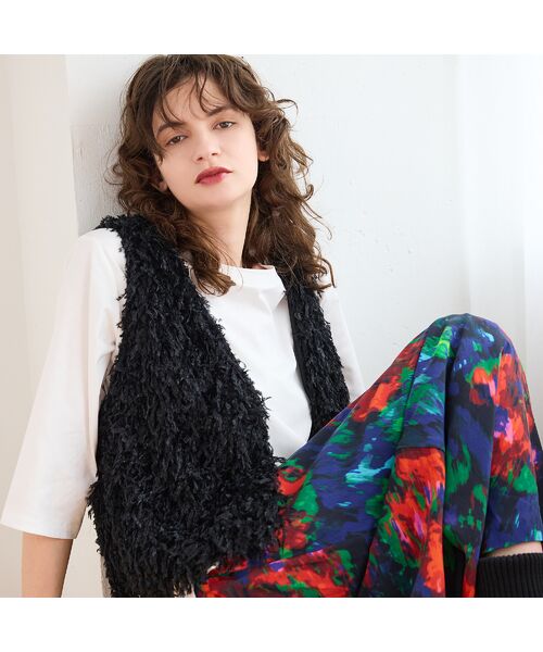 R-ISM / リズム ミニ・ひざ丈スカート | 【IMPORT PRINT】プリントキュロットスカート | 詳細12