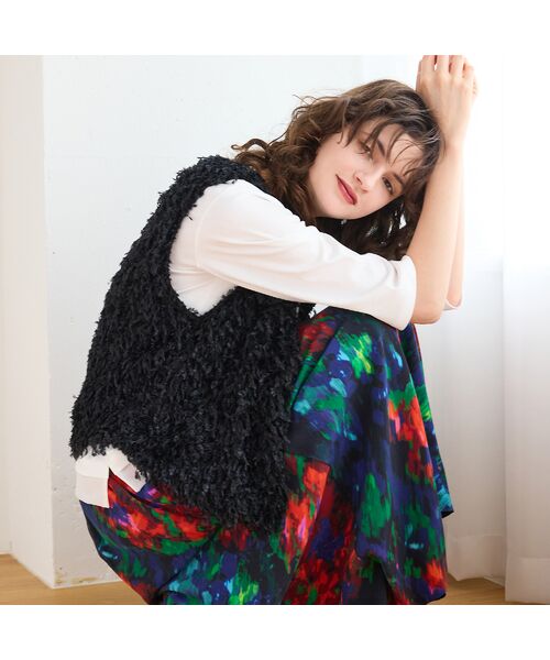 R-ISM / リズム ミニ・ひざ丈スカート | 【IMPORT PRINT】プリントキュロットスカート | 詳細13